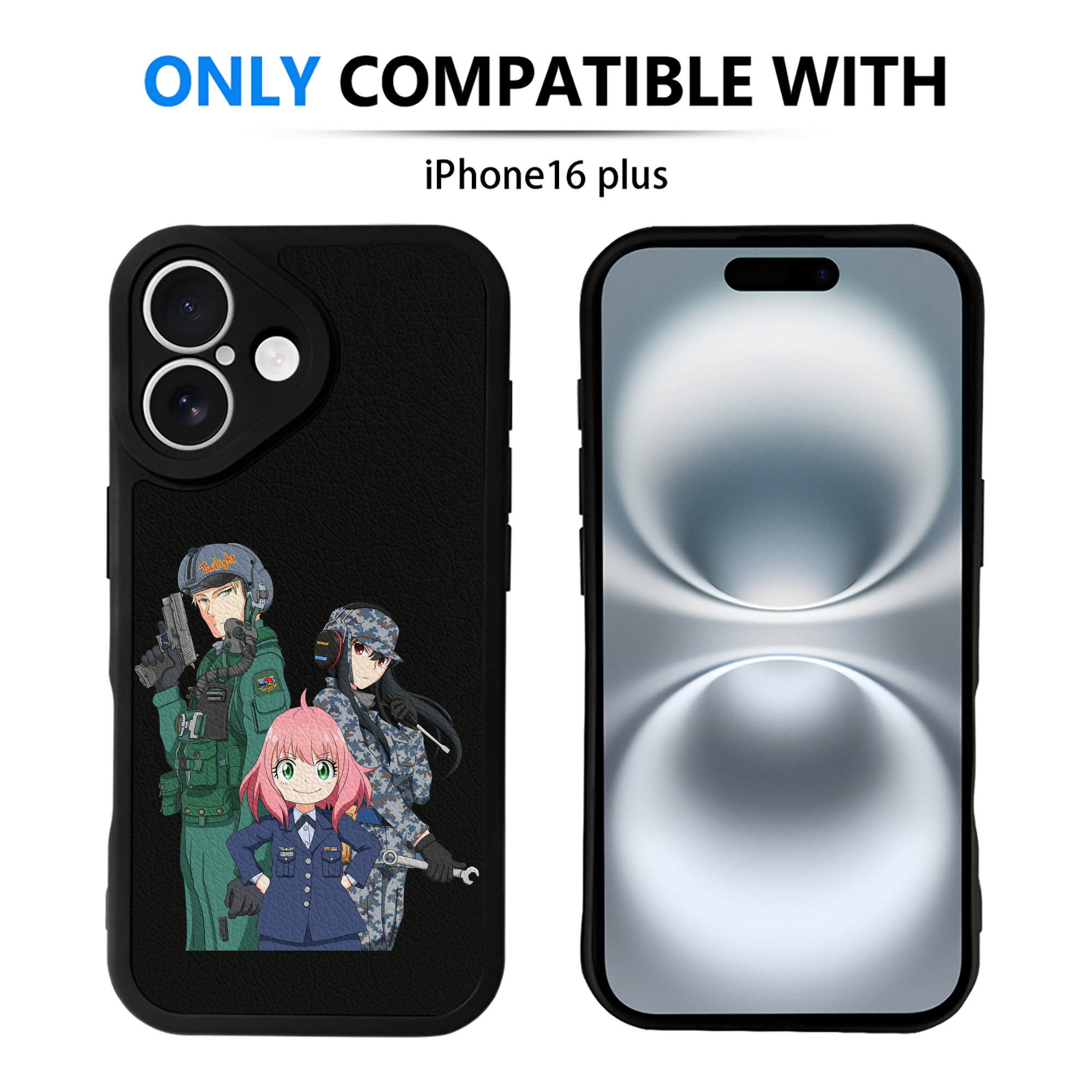 （画像用） SPY×FAMILY间谍家家酒 【iPhone 16シリーズ対応】シリコンスマホケース（レザー調） 材質：シリコン